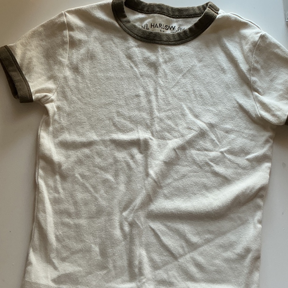 Harlow Kids Cream and Brown Tee